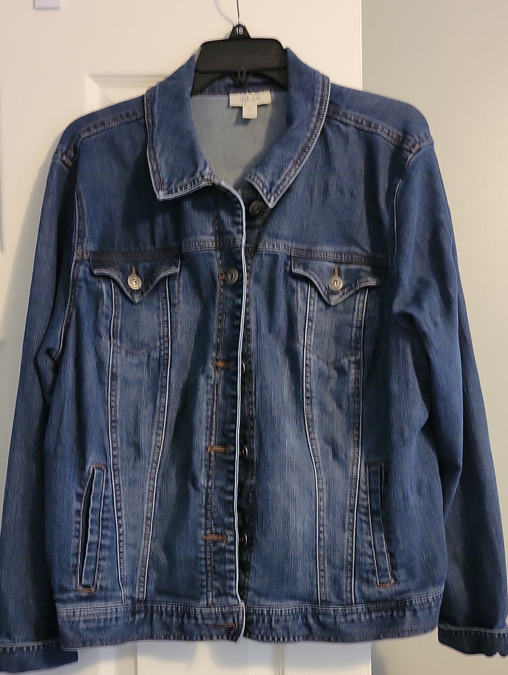 Style & Co. Blue Denim Jacket - Women's Button-Front Jean Coat